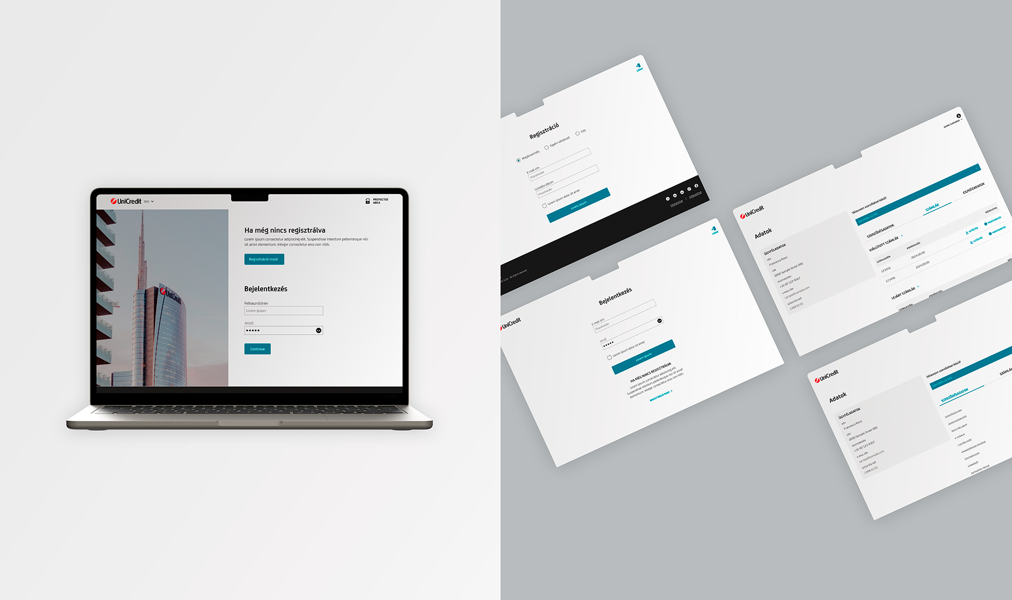 Secure and Efficient Client Portal for UniCredit Leasing