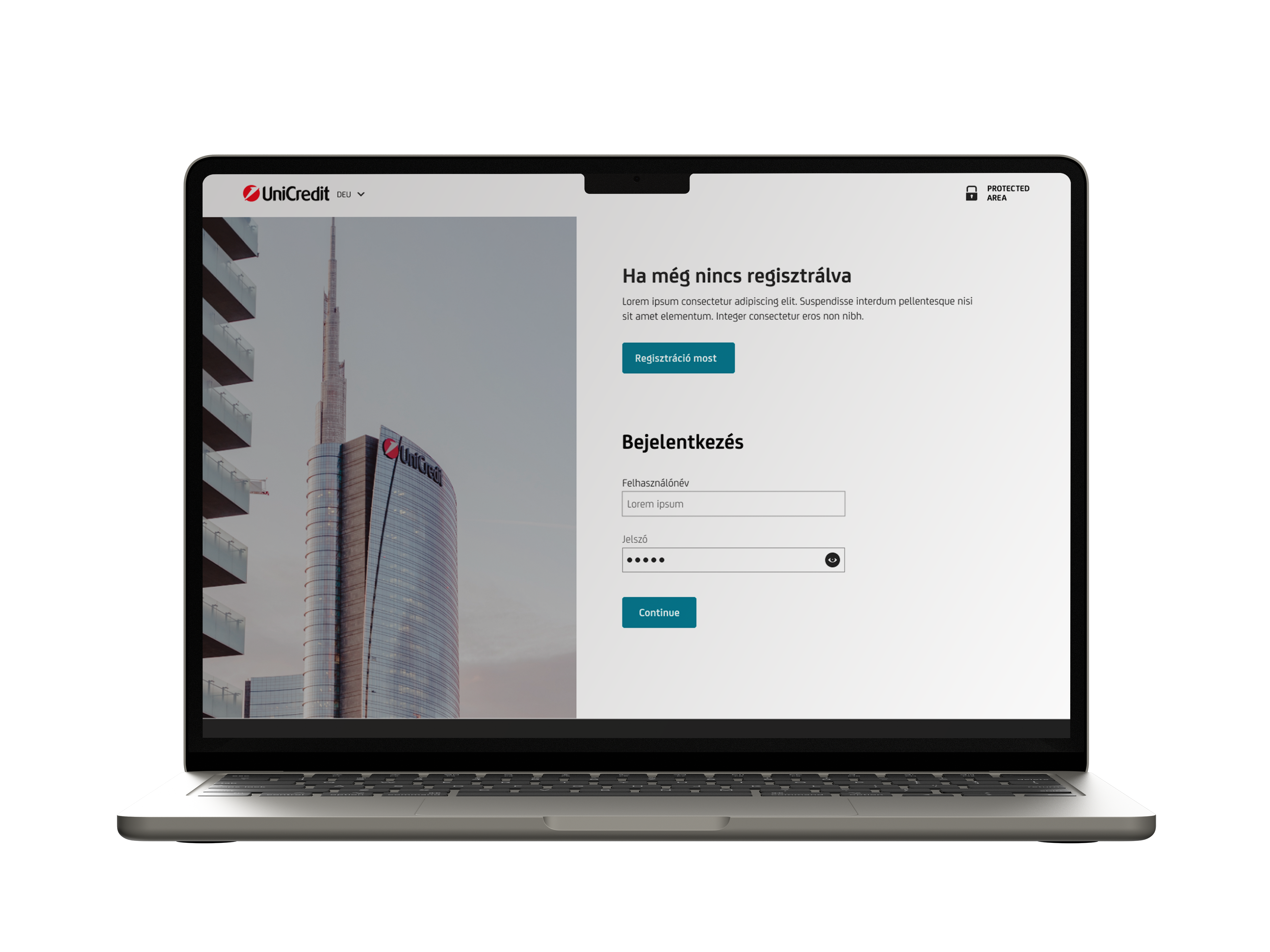 Secure and Efficient Client Portal for UniCredit Leasing